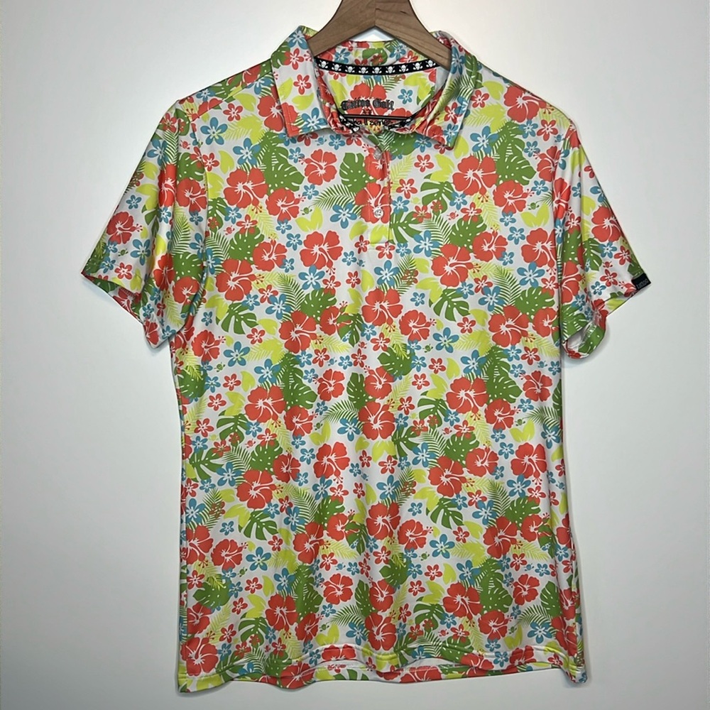 Tattoo Golf Aloha series II cool stretch woman’s golf shirt XL